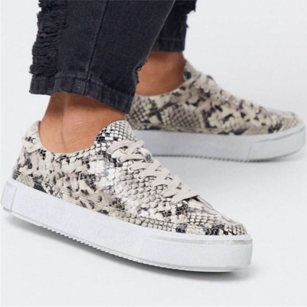 All Saints Snake Print Sneakers